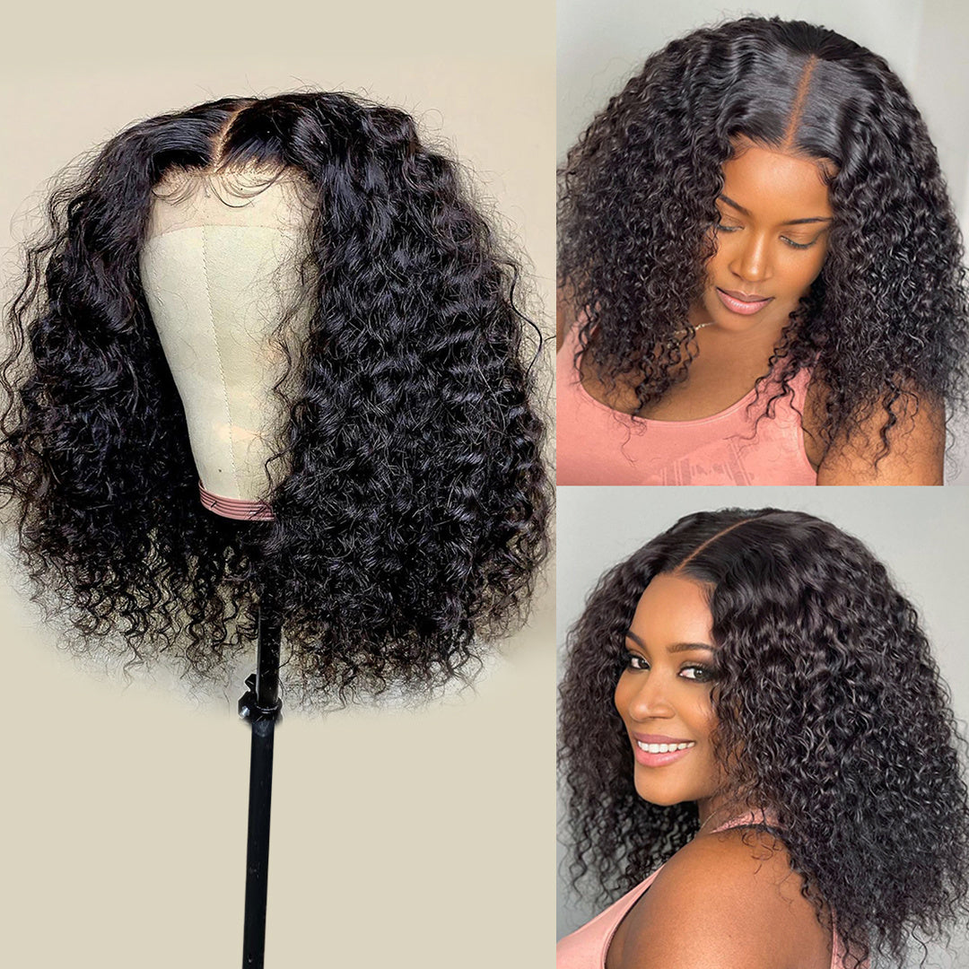 Loose Deep Wave Short Bob Wig Jerry Curly Human Hair Wigs