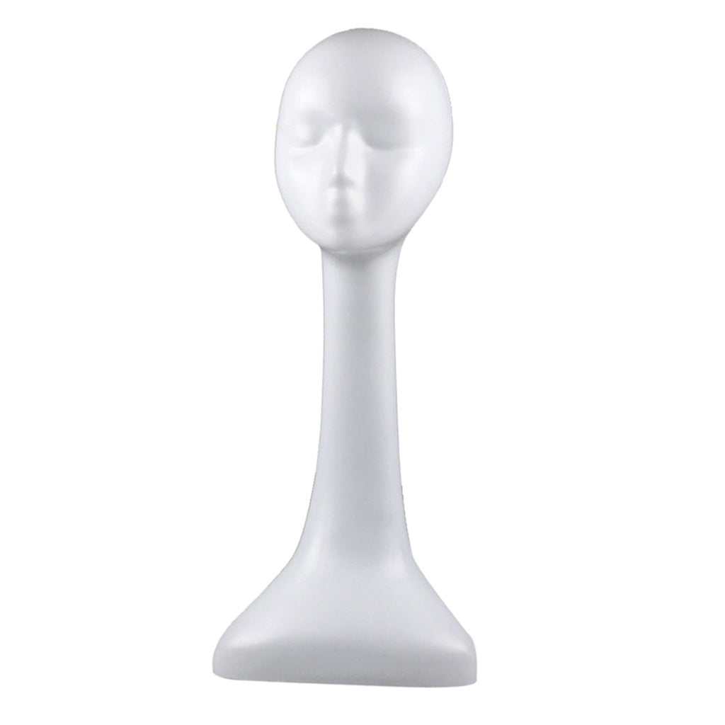 Plastic Female Model Head Dummy Head White Female Model Head Display Head Model Abstract Head