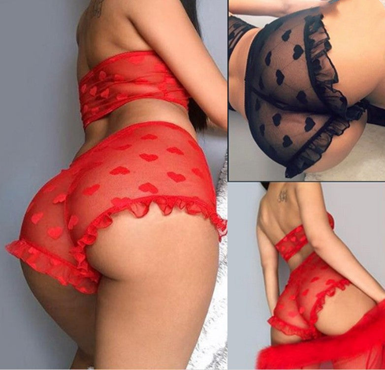 Two Piece Sexy Lingerie Sexy Temptation Lace Suit