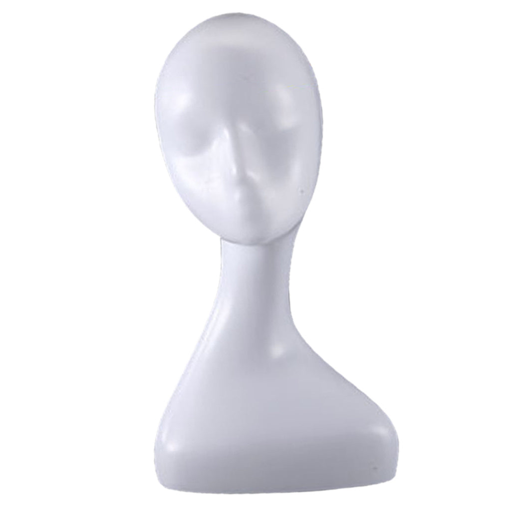 Plastic Female Model Head Dummy Head White Female Model Head Display Head Model Abstract Head