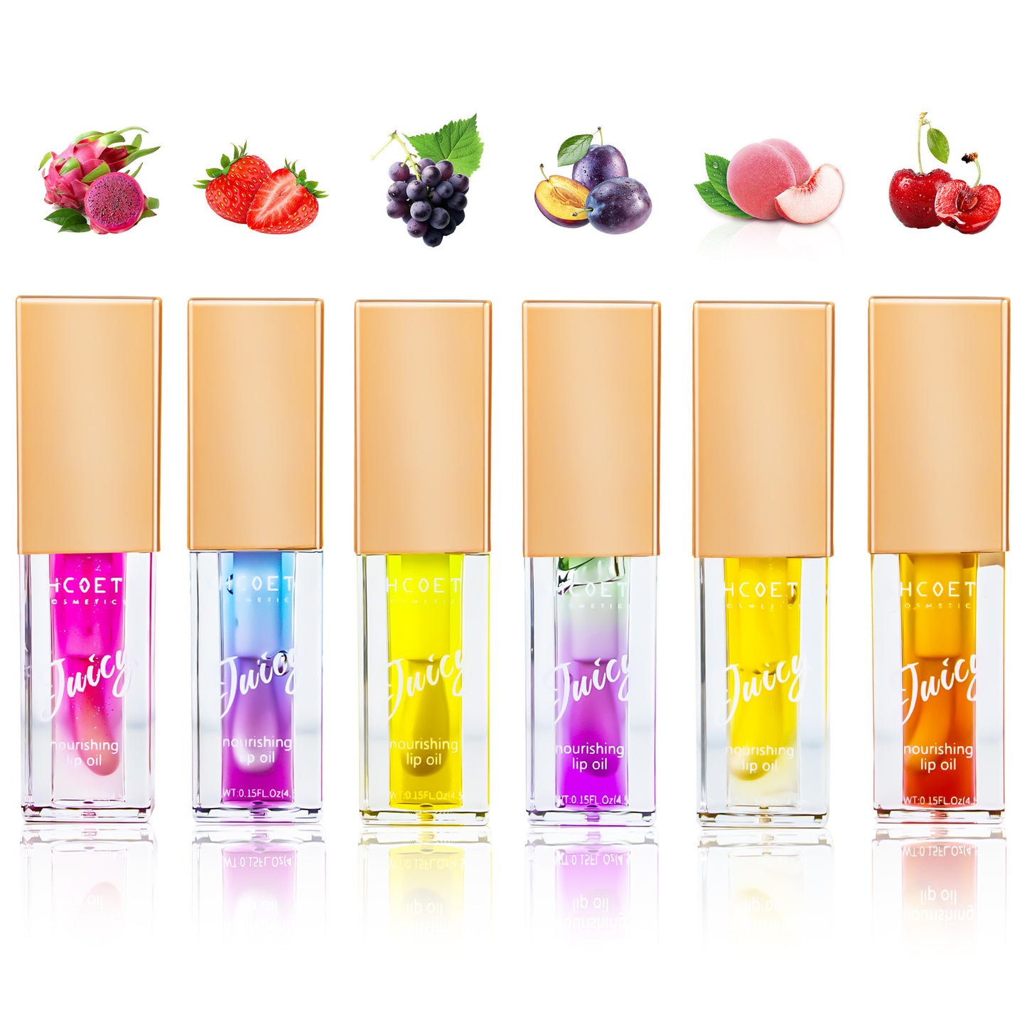 Lip Oil Fruit Flavor Two-Color Moisturizing Lip Lacquer